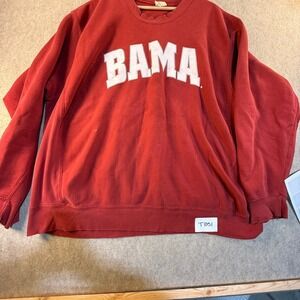 Vintage MV Sport Pro-Weave Alabama Bama Crimson Tide‎ Sweatshirt Red Mens 2XL